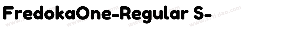 FredokaOne-Regular S字体转换